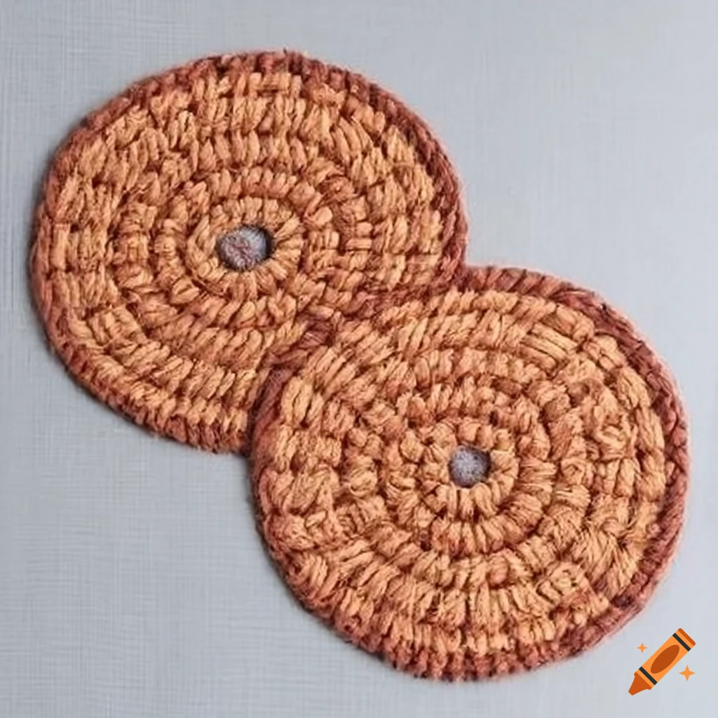 cotton thread weave drink coasters