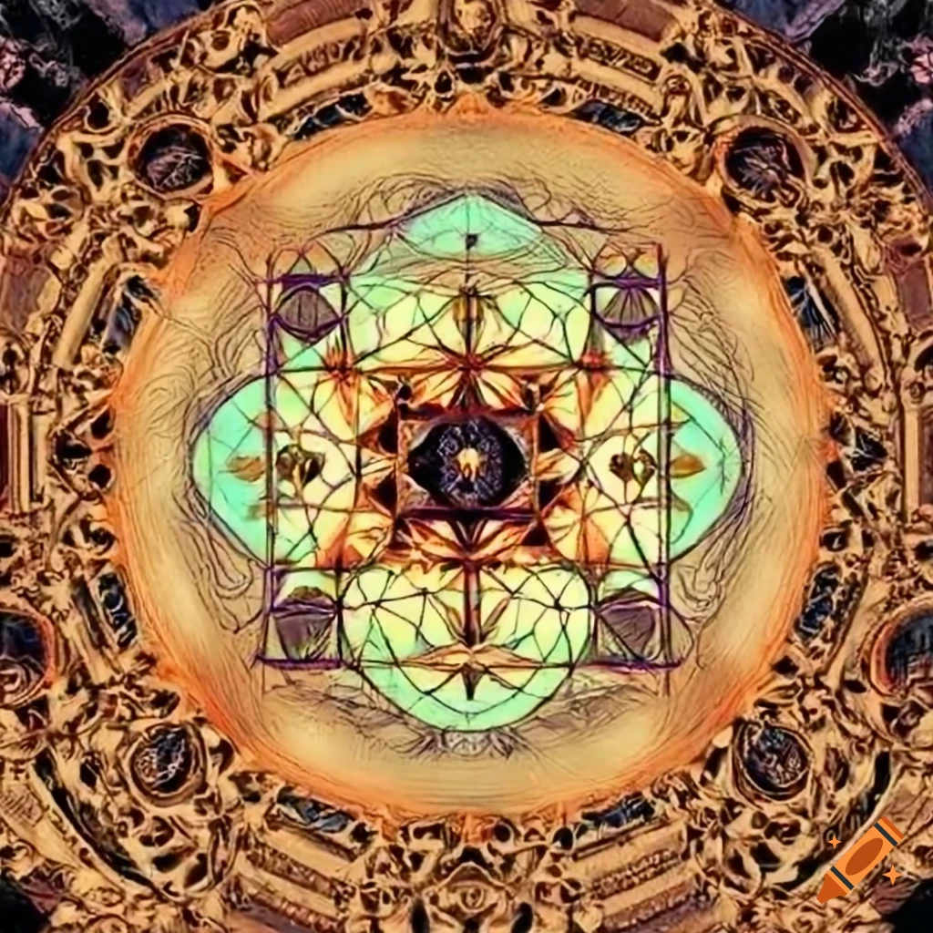 abstract precision sacred geometry design