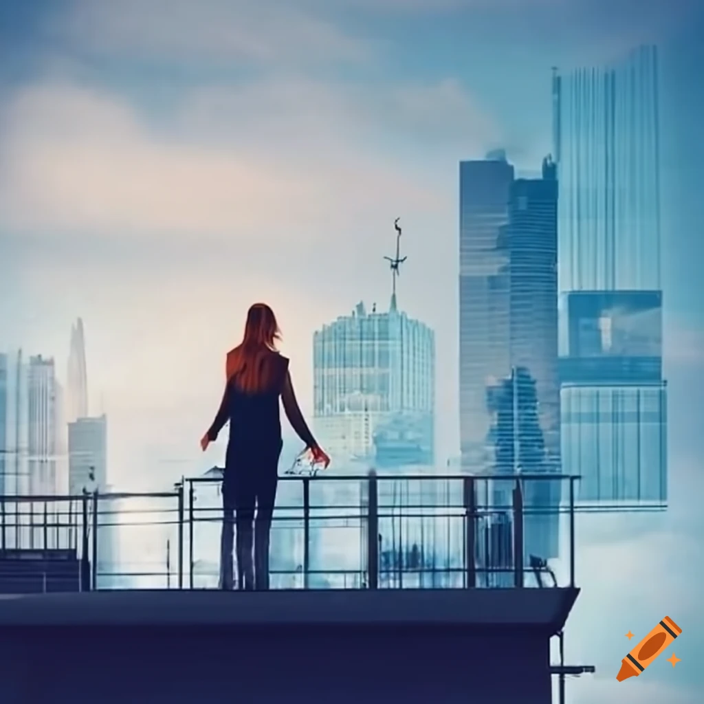 couple enjoying the view from a rooftop