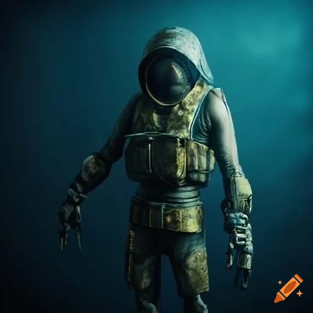 image of a golden giant in a vault room