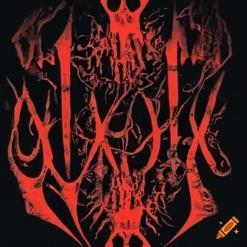 intense and grungy typography for death metal bands