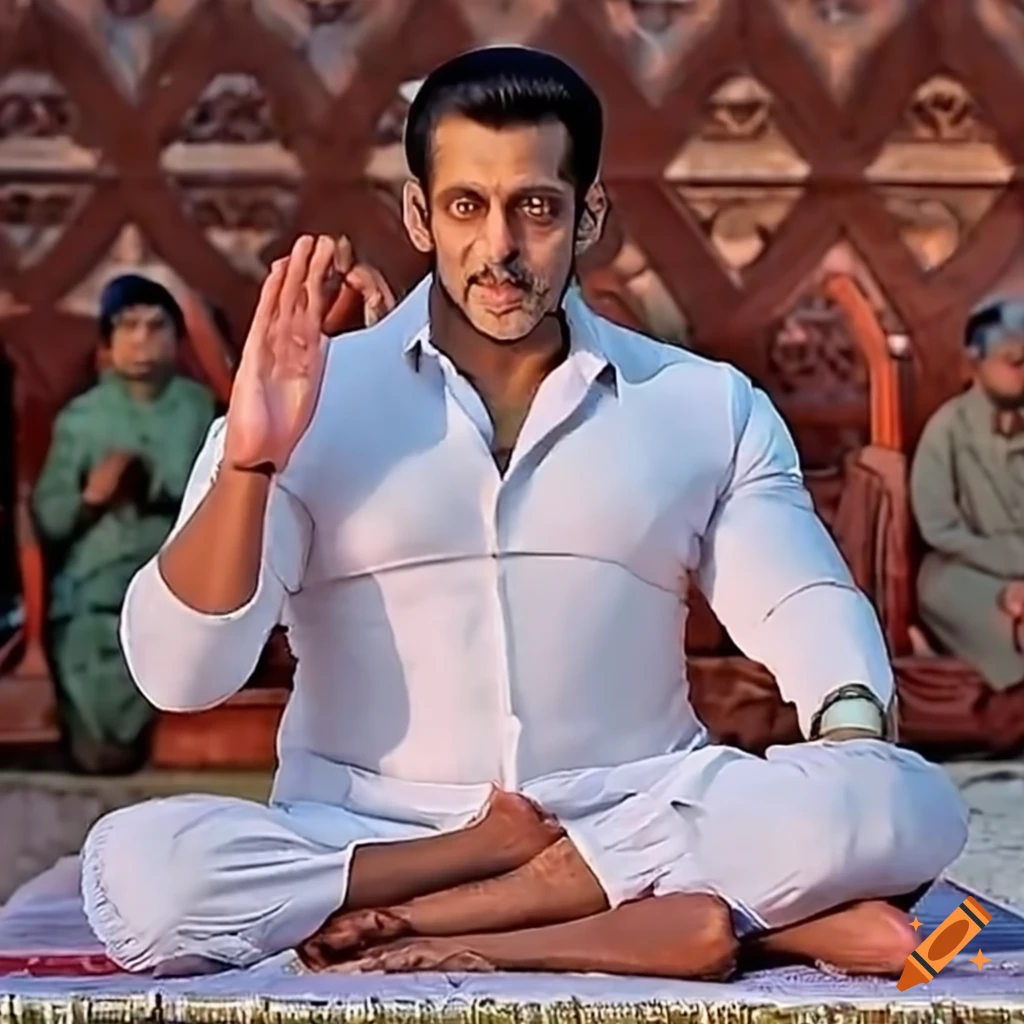 Salman Khan in prayer pose