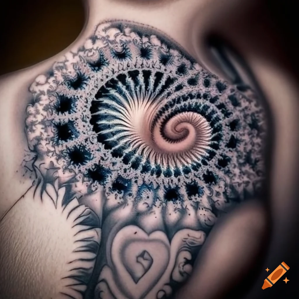 Full Back Fractal Tattoo by Conan Lea : Tattoos
