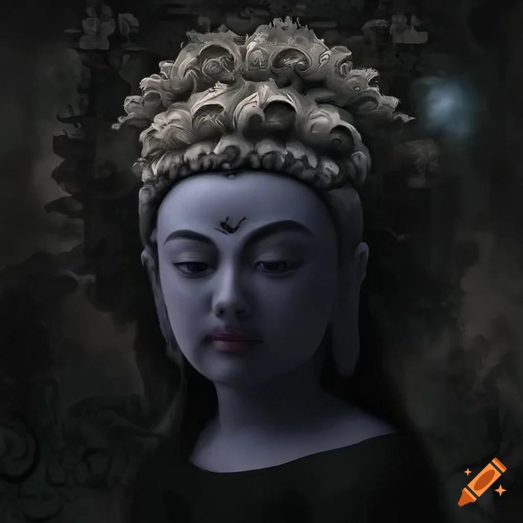 surreal art of Yama, Samantabhadra, and Avaloketishvara