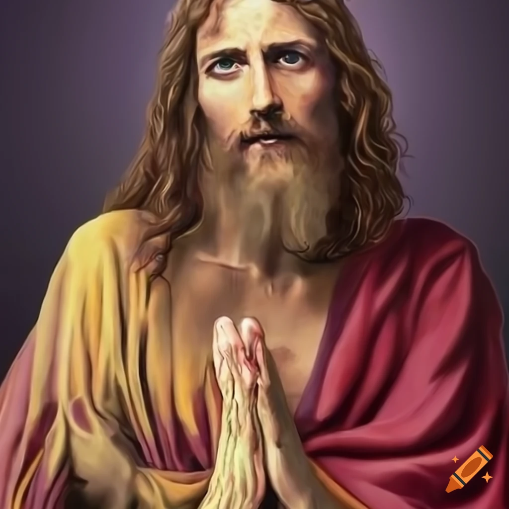 hyper realistic painting of John the Baptist preaching