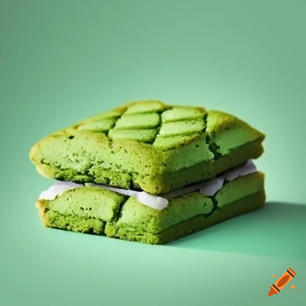 matcha square cookie