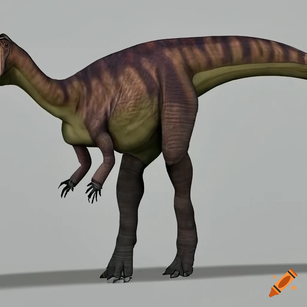 colorful dinosaur with lizard-like pattern and elephant-like skin texture