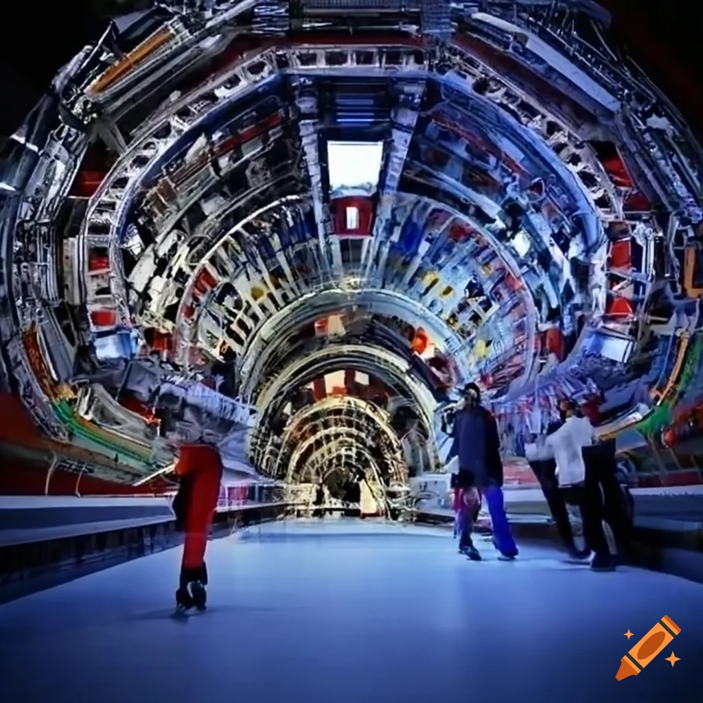 ice skater inside the large hadron collider