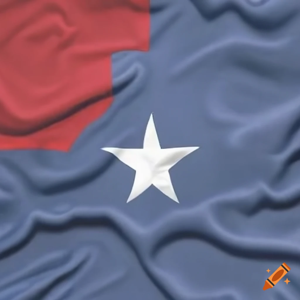 Texas flag waving in the wind