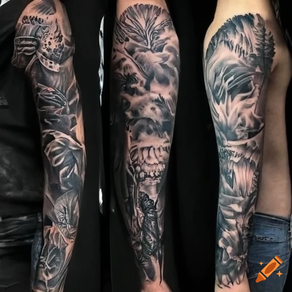 Download Tattoos Forest Sleeve Tattoo On Forearm Pictures | Wallpapers.com