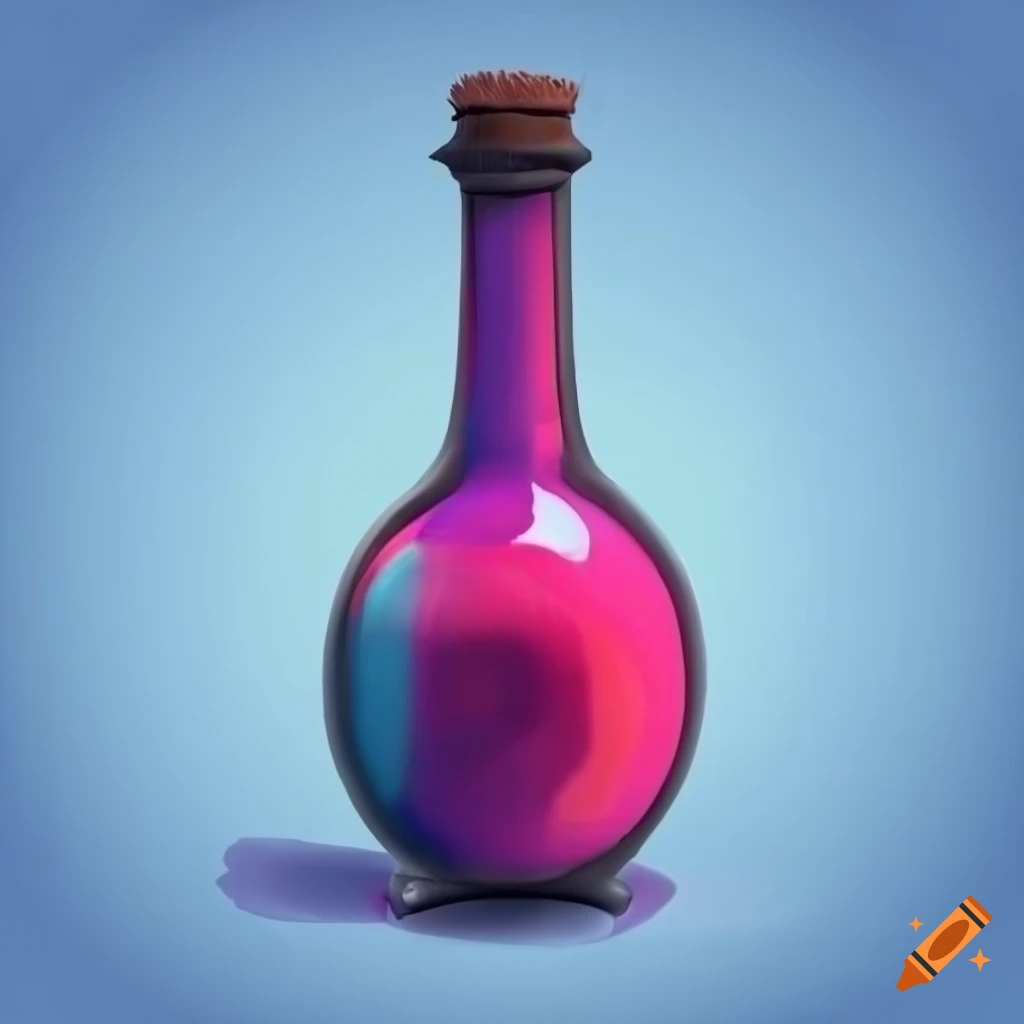 stylized fantasy health bottle