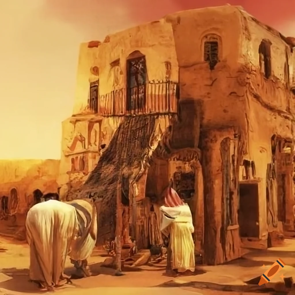 ancient Egyptian village fair