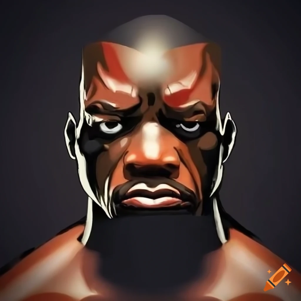 image of a strong black man