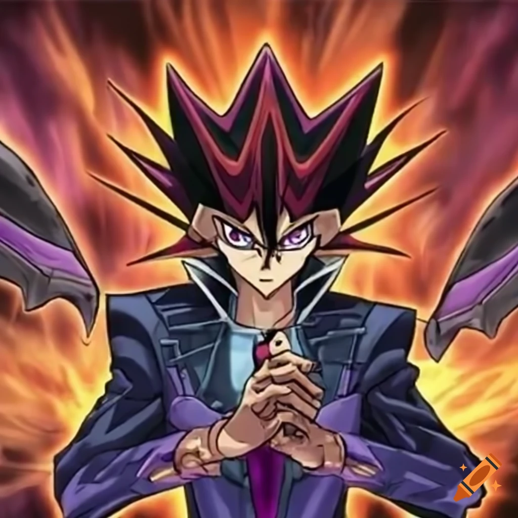 image of a Yu-Gi-Oh character playing trading card games