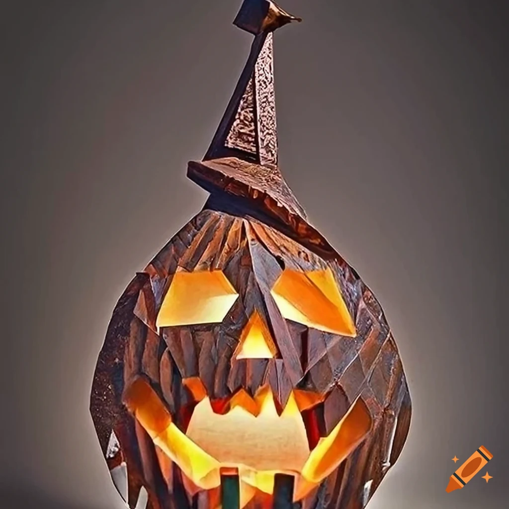 intricate jack-o-lantern carving art
