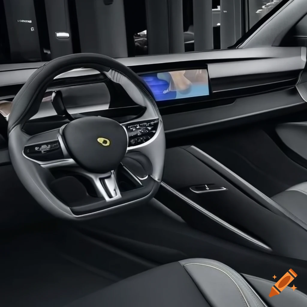 interior of a Tesla Model S Lotus Eletre