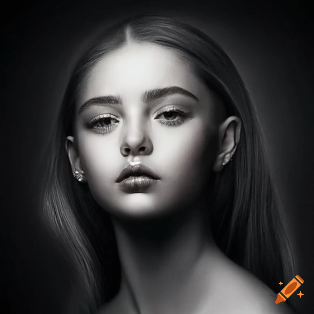 life-like pencil drawing of a girl