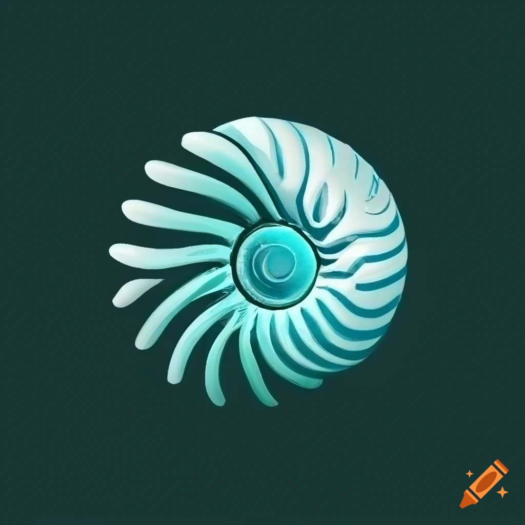 nautilus shell logo design
