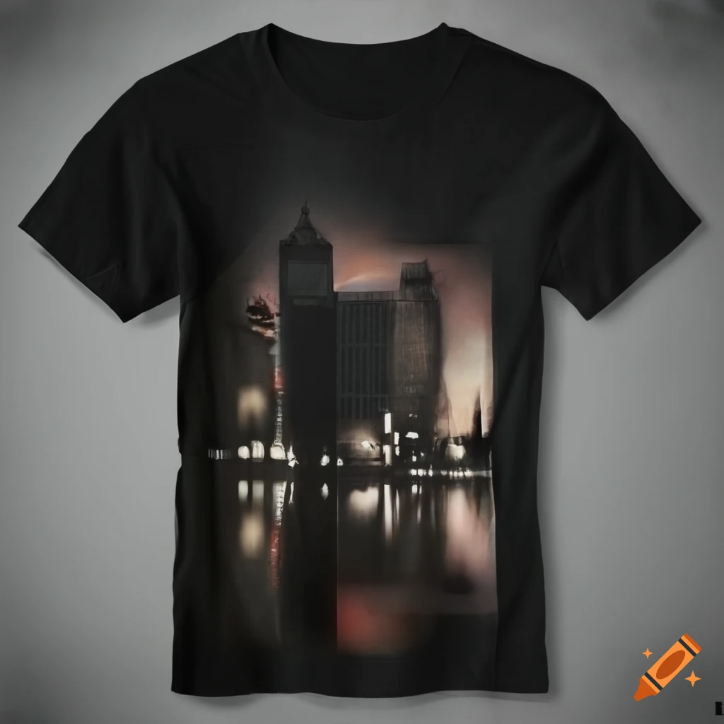 realistic Detroit logo on a T-shirt