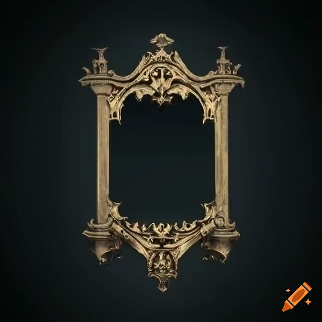 ancient gothic frame for UI design