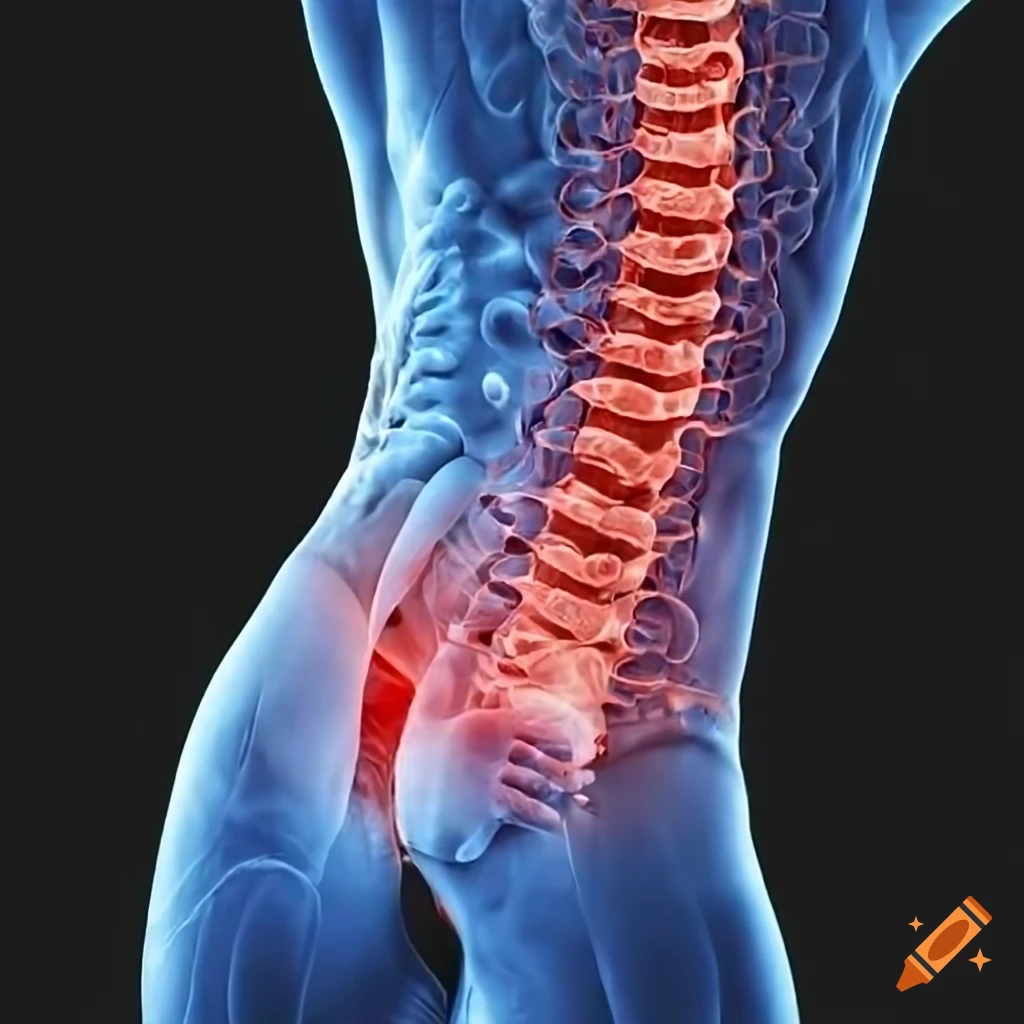 person experiencing low back pain