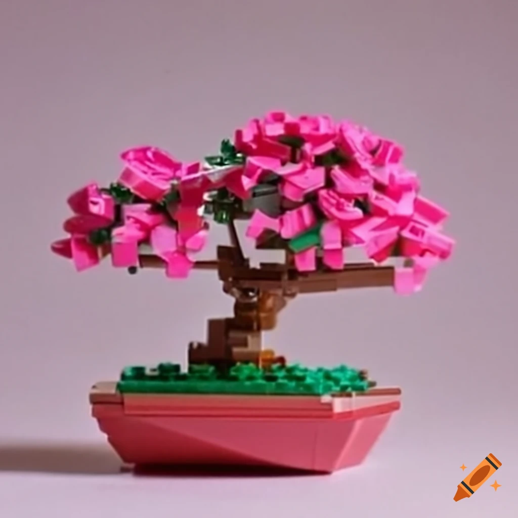 pink LEGO bonsai