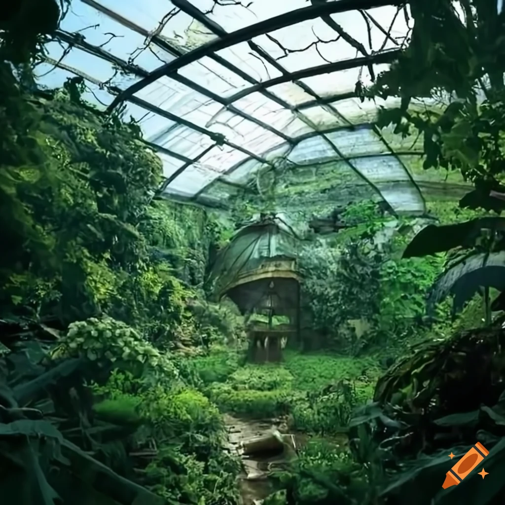photo of a hidden oasis amidst destruction
