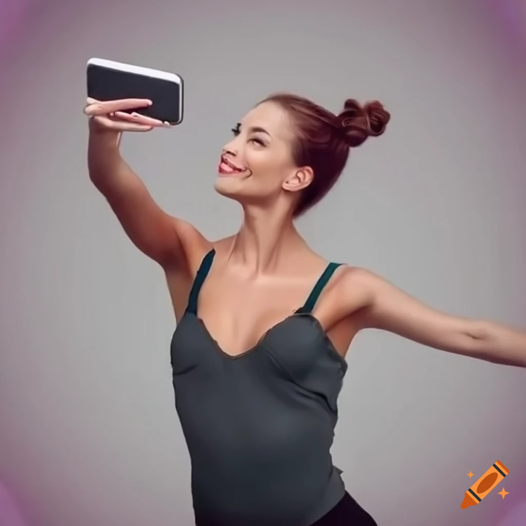 photo of a dancer taking a selfie