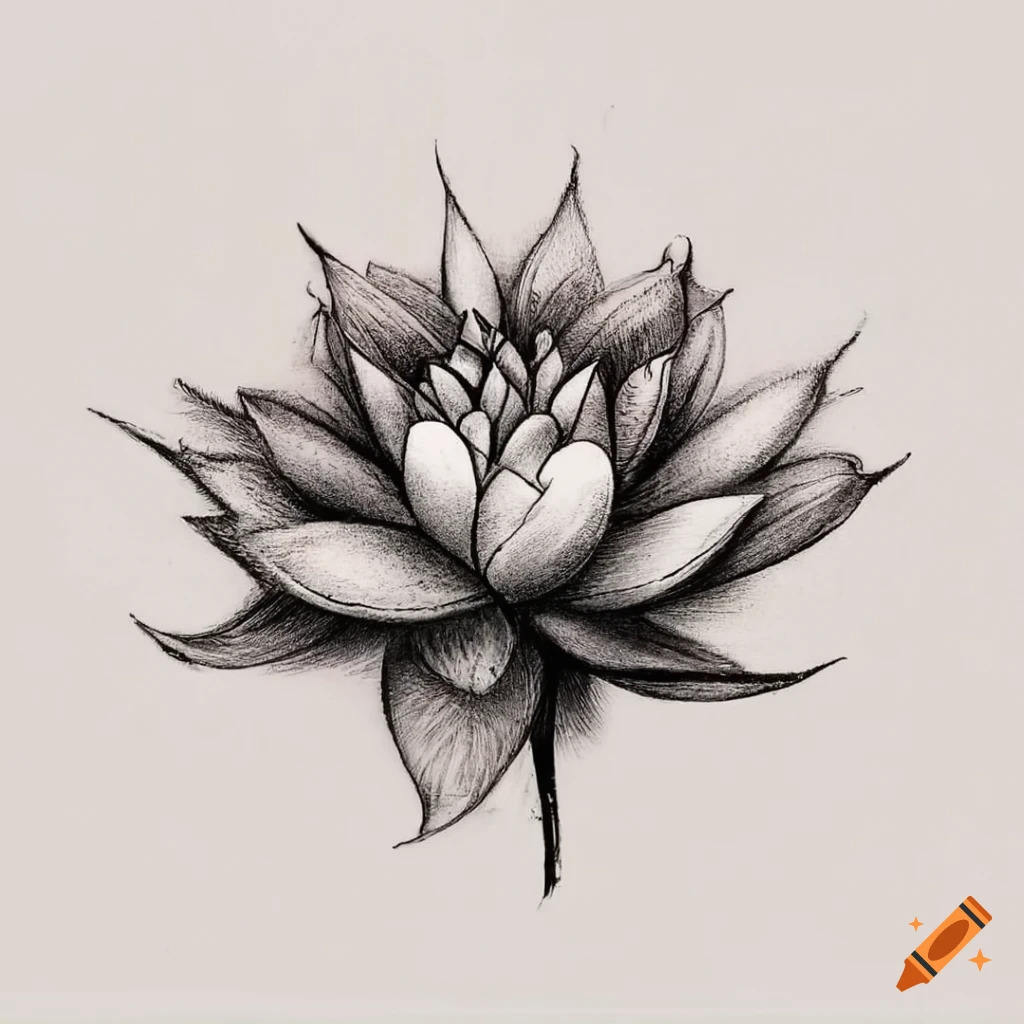 Beautiful Lotus Flower Tattoo
