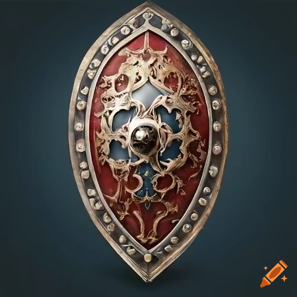 ornate medieval shield
