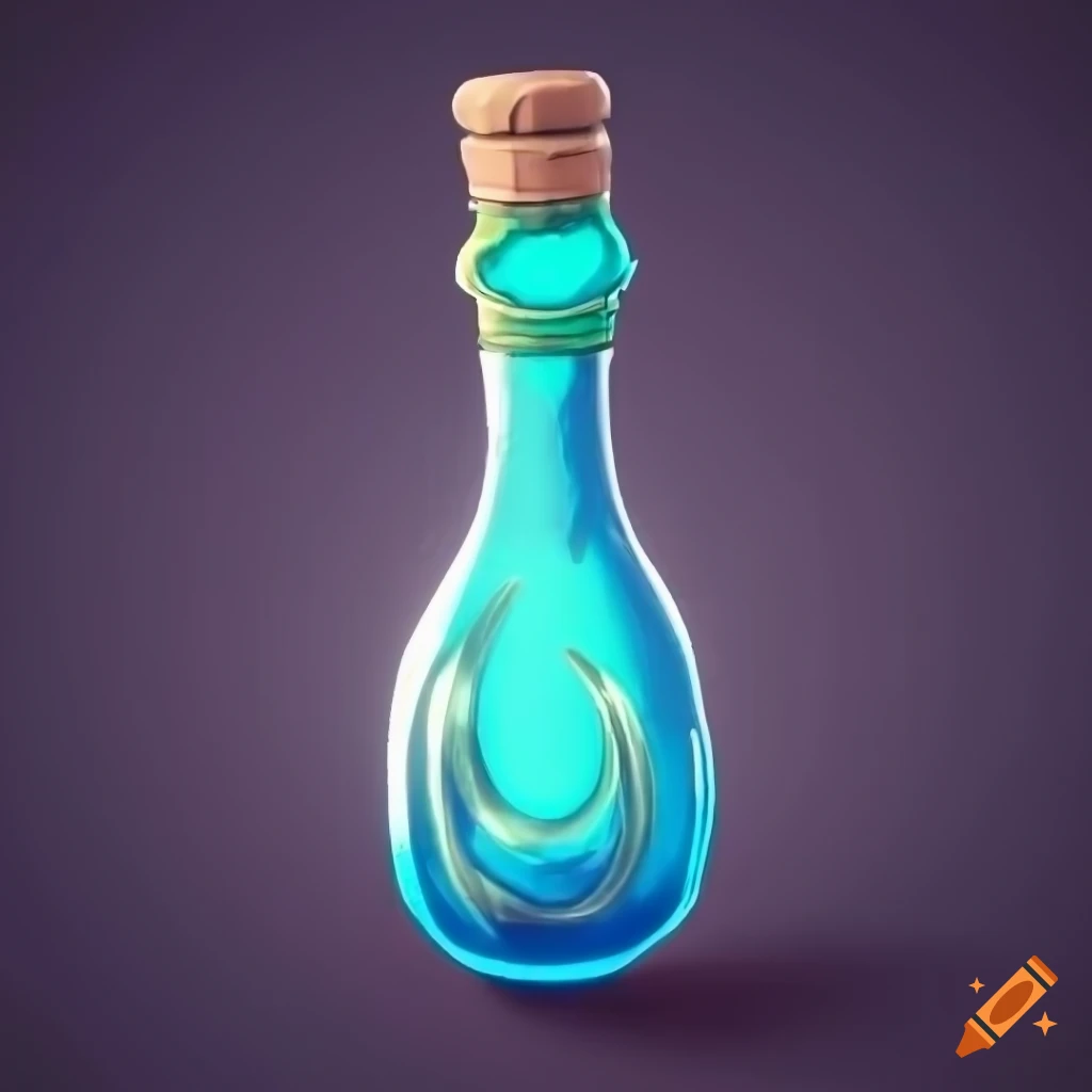 stylized fantasy bottle