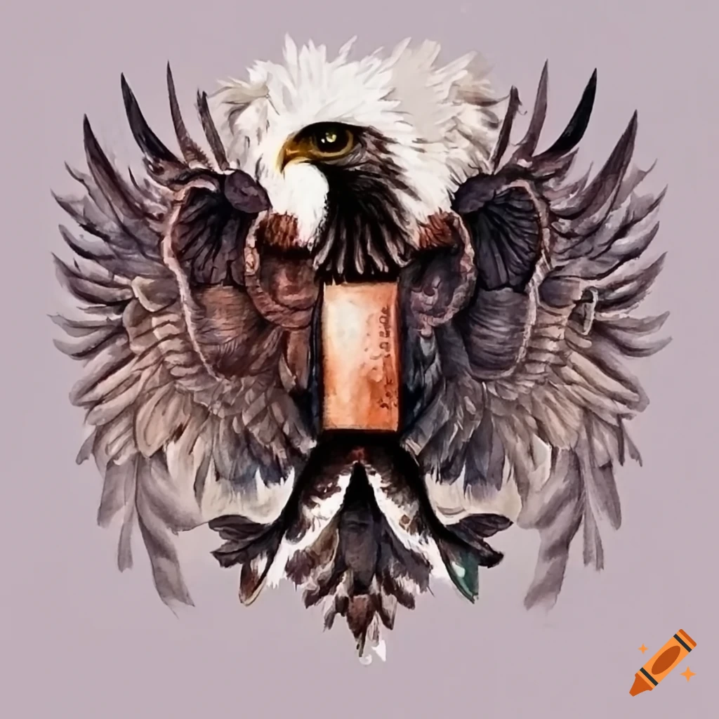 black eagle crest emblem