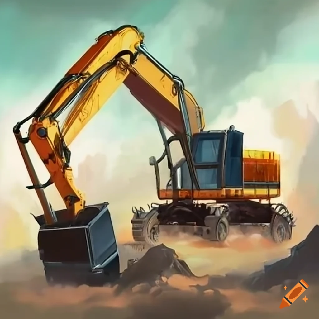 scotch excavator working on a construction site