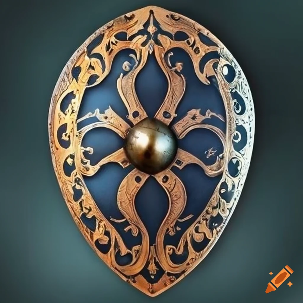 ornate medieval shield