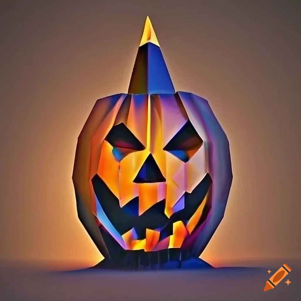 detailed jack-o-lantern carving artwork