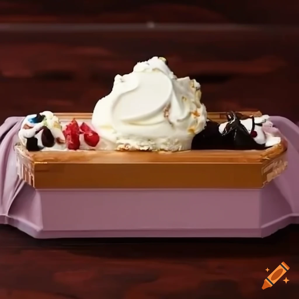 humorous funeral service for an ice cream cone