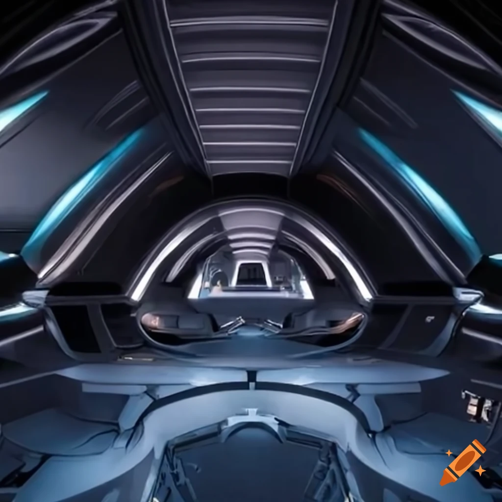interior view of a starship bridge