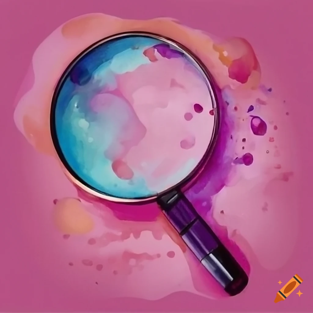 cosmetic products under a magnifier with scientific formulas