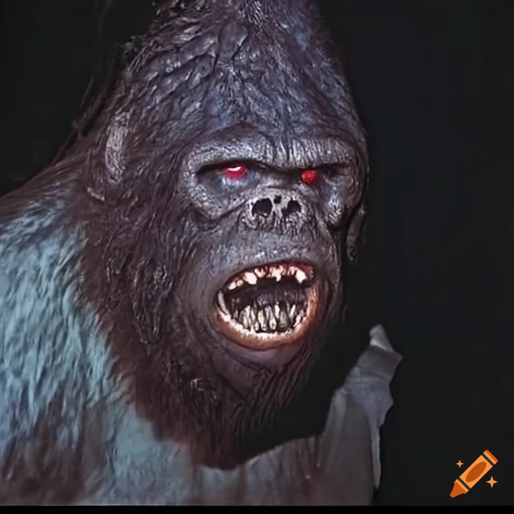 photograph of a mysterious creature in the woods