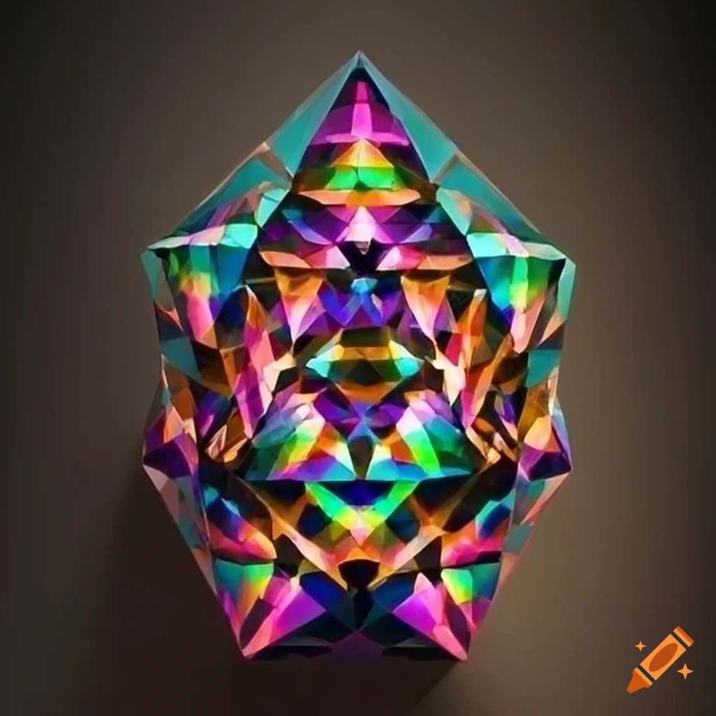 prismatic moth carving artwork