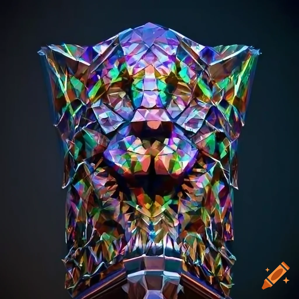 high-definition carving artwork with moth werewolf motif