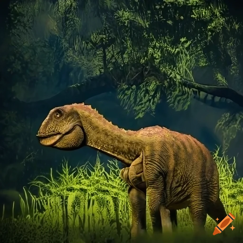 detailed image of a dinosaur with elephant-like skin texture