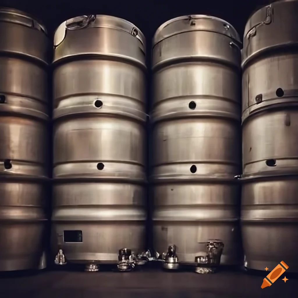 beer kegs side by side