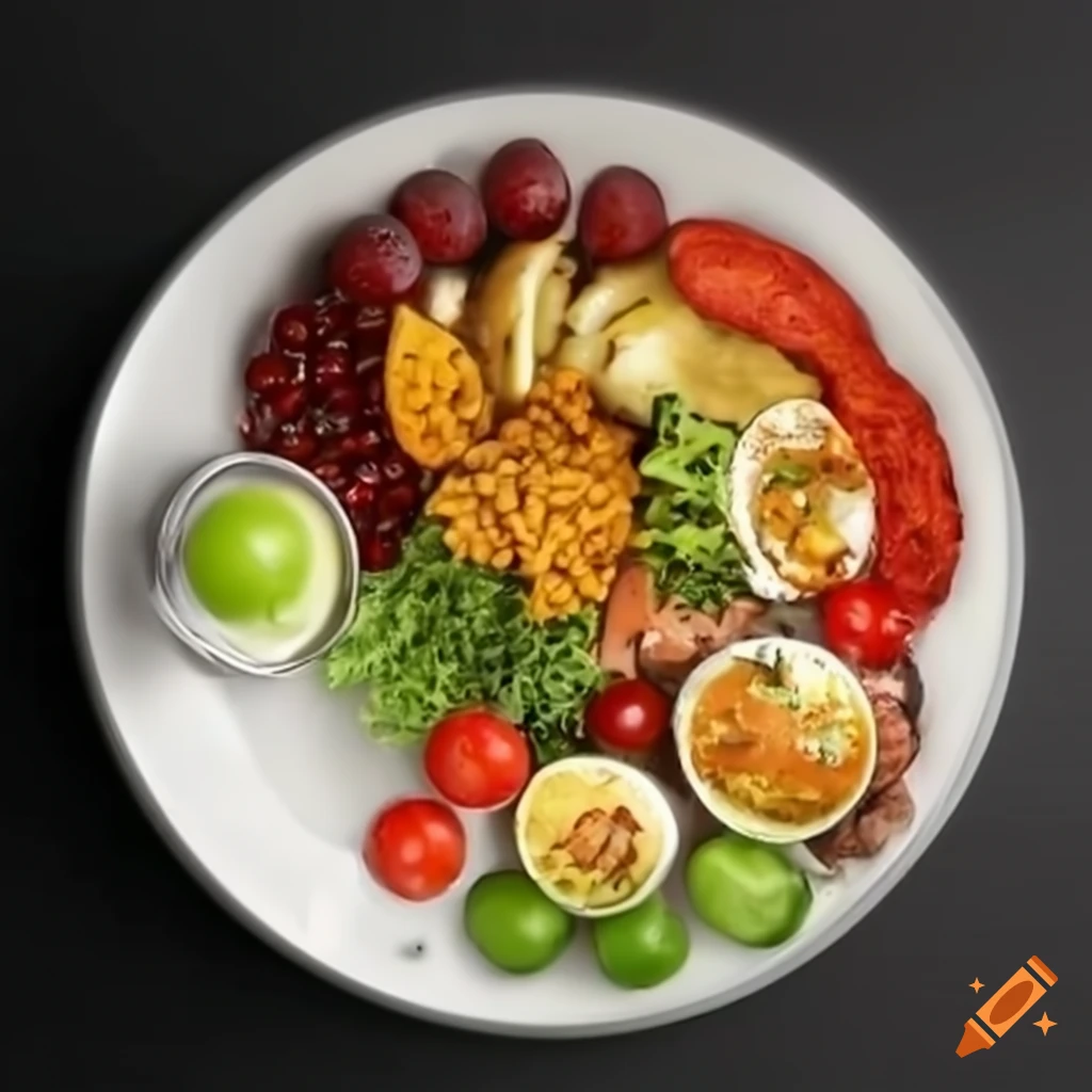 prato de comida saudável