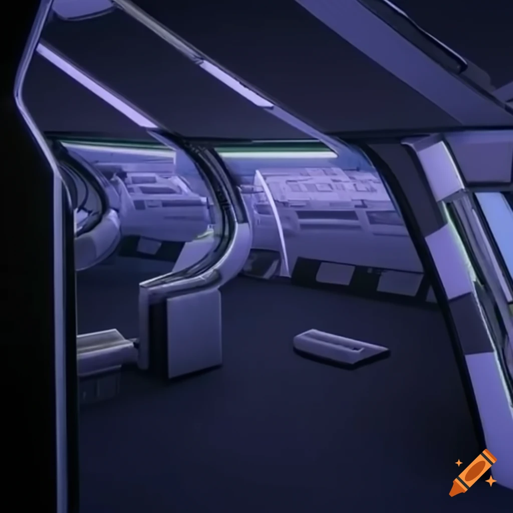 interior view of a starship bridge