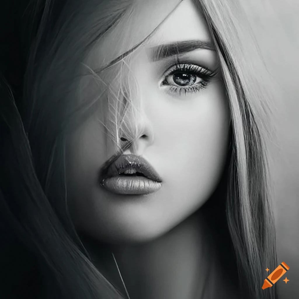 life-like pencil drawing of a girl
