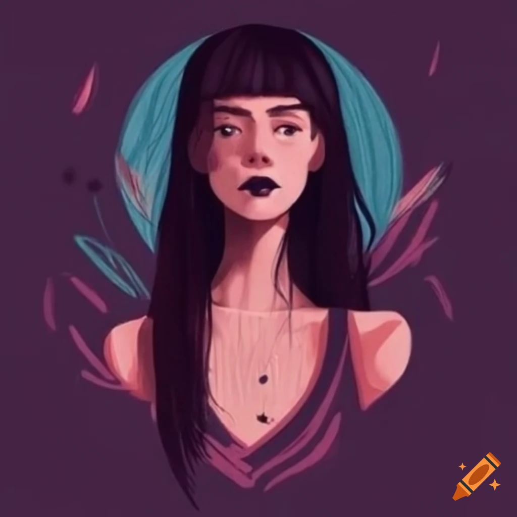 dark academia fashion illustration