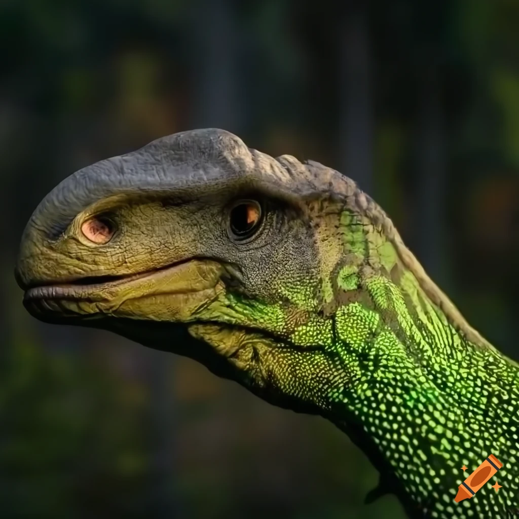 detailed image of a dinosaur with elephant-like skin texture