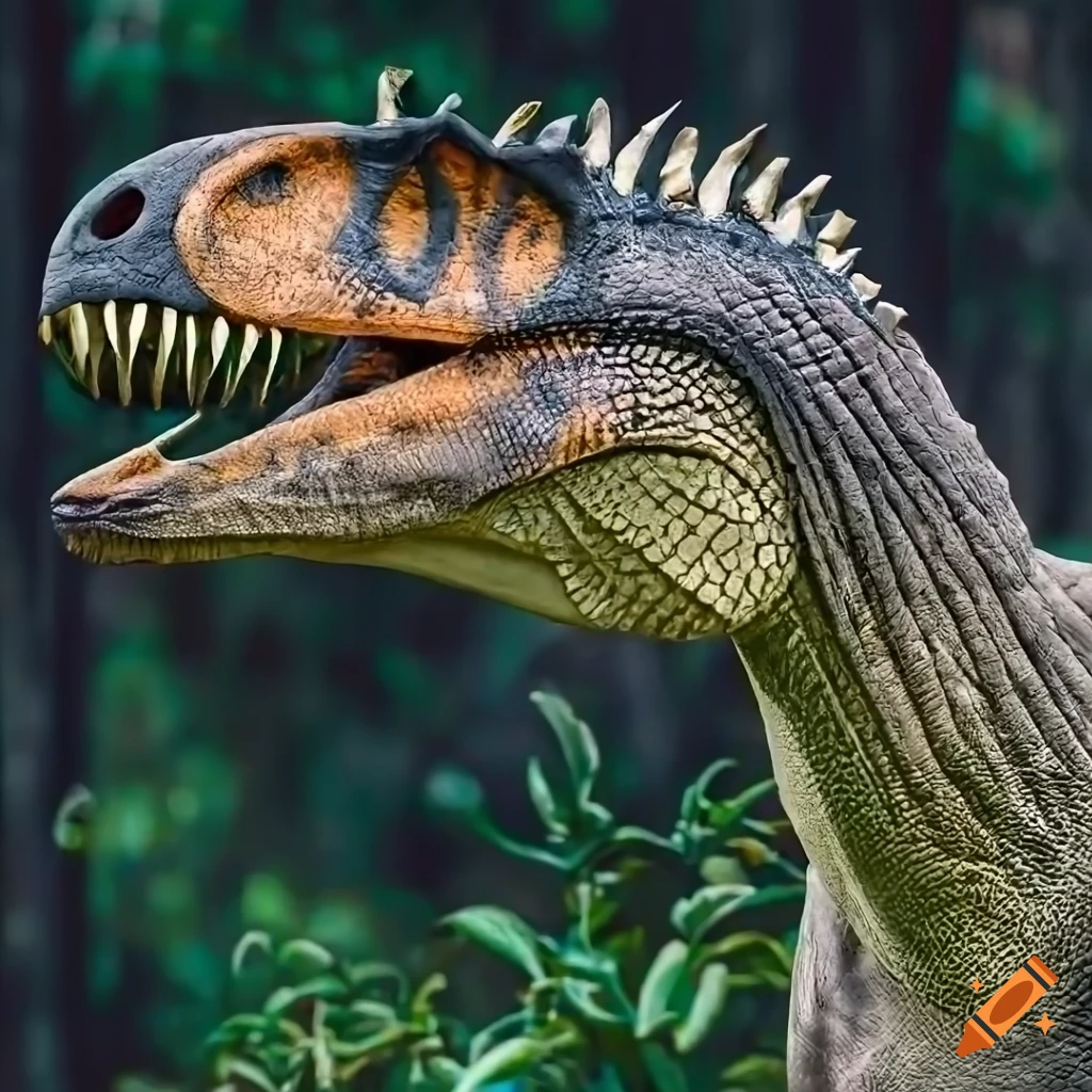 detailed image of a dinosaur with elephant-like skin texture