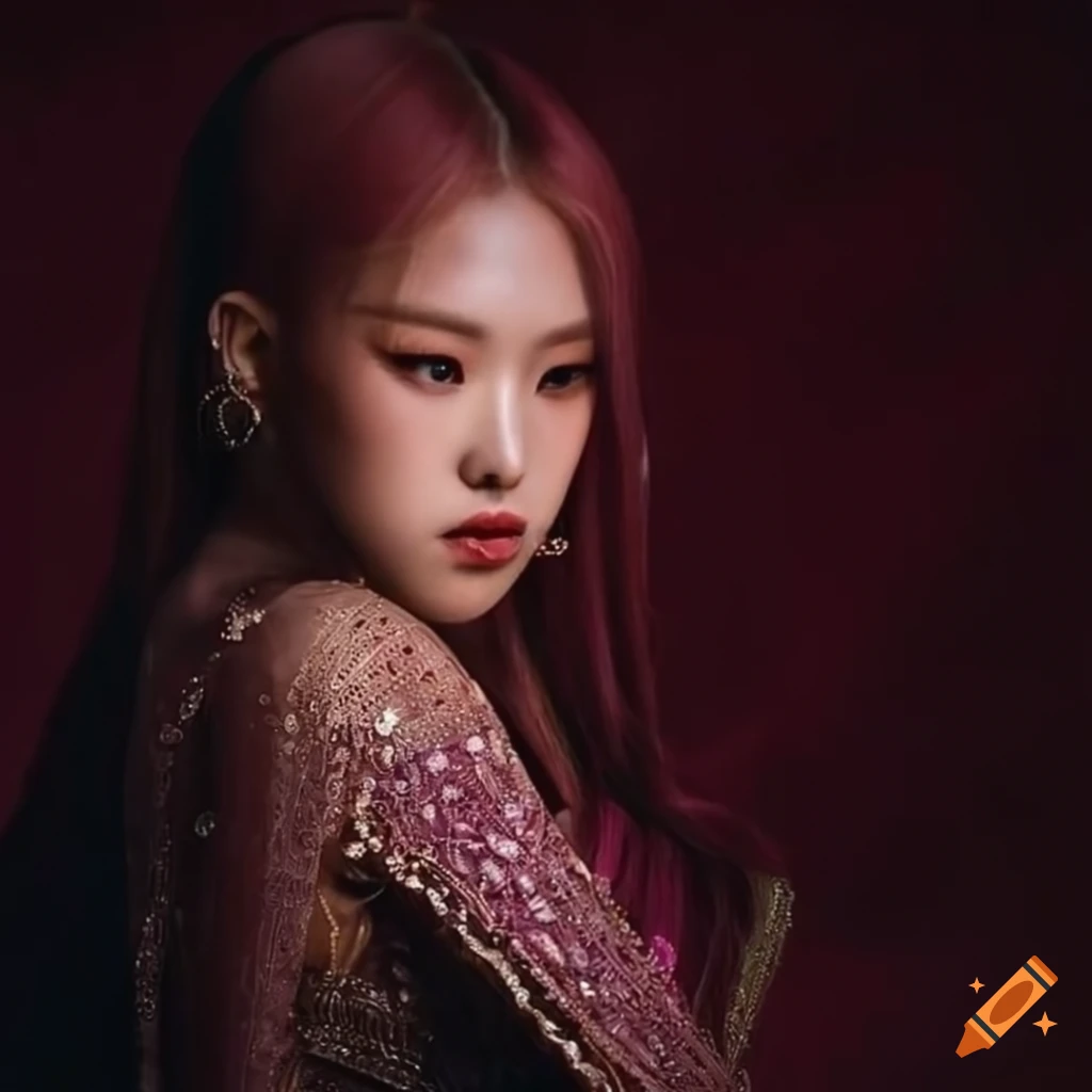 Rose from Blackpink in traditional Indian attire